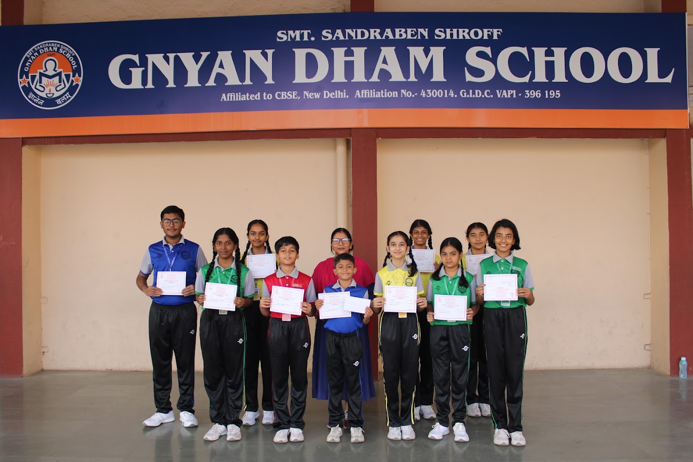 Certificate for Interschool sanskrit shloka recitation(Vth-VIIIth)-3-1-26